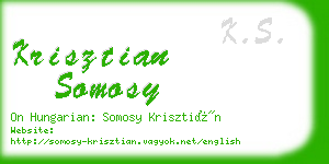 krisztian somosy business card